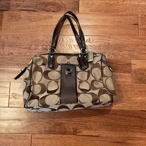 Brown coach purse